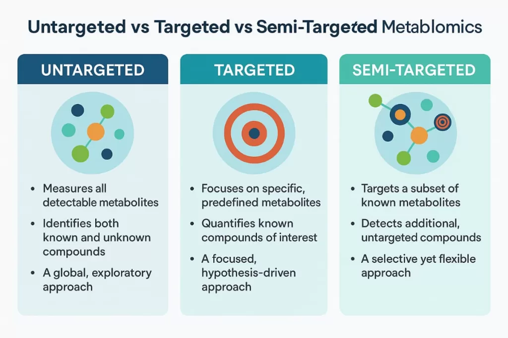 Targeted vs untargeted metabolomics